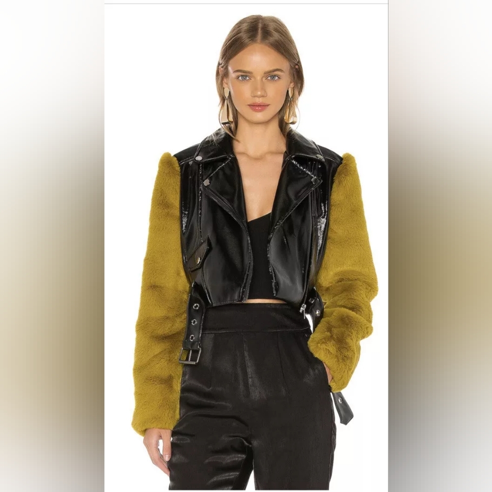 Camila Coelho Florencia Faux Fur Coat Small